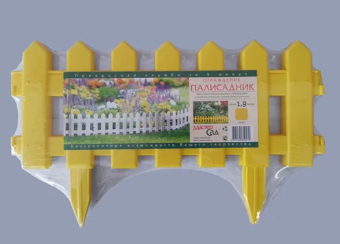 Ограждение &quot;Палисадник&quot;желтый1,9м