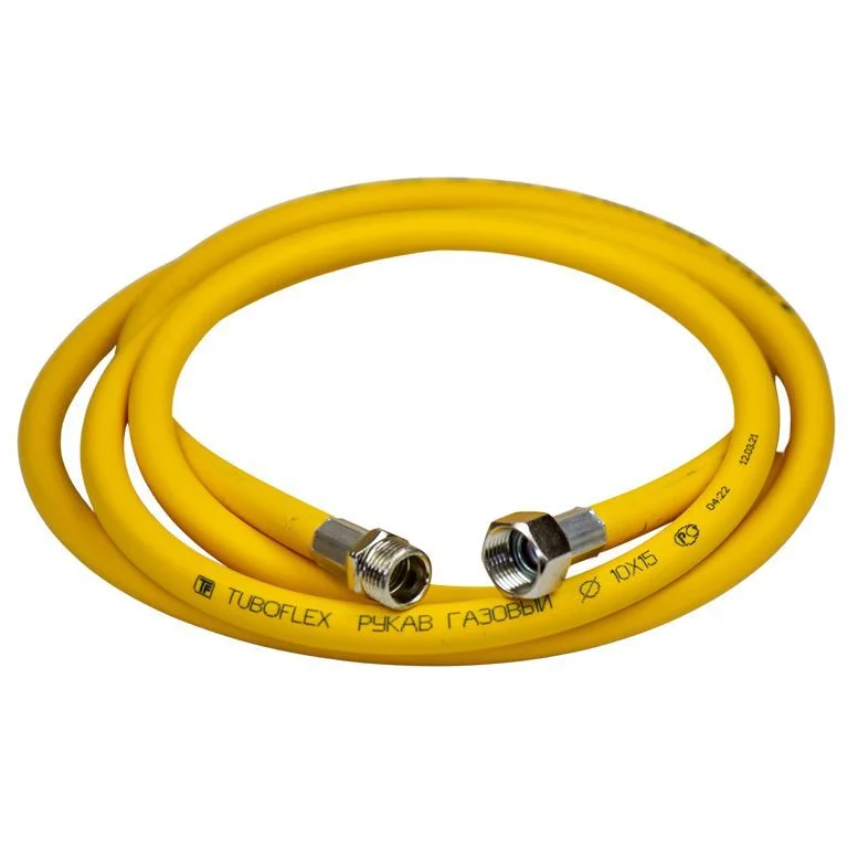 Подводка для газа ПВХ 1/2&quot; Г/Ш 1,5 м (100 шт) Tuboflex