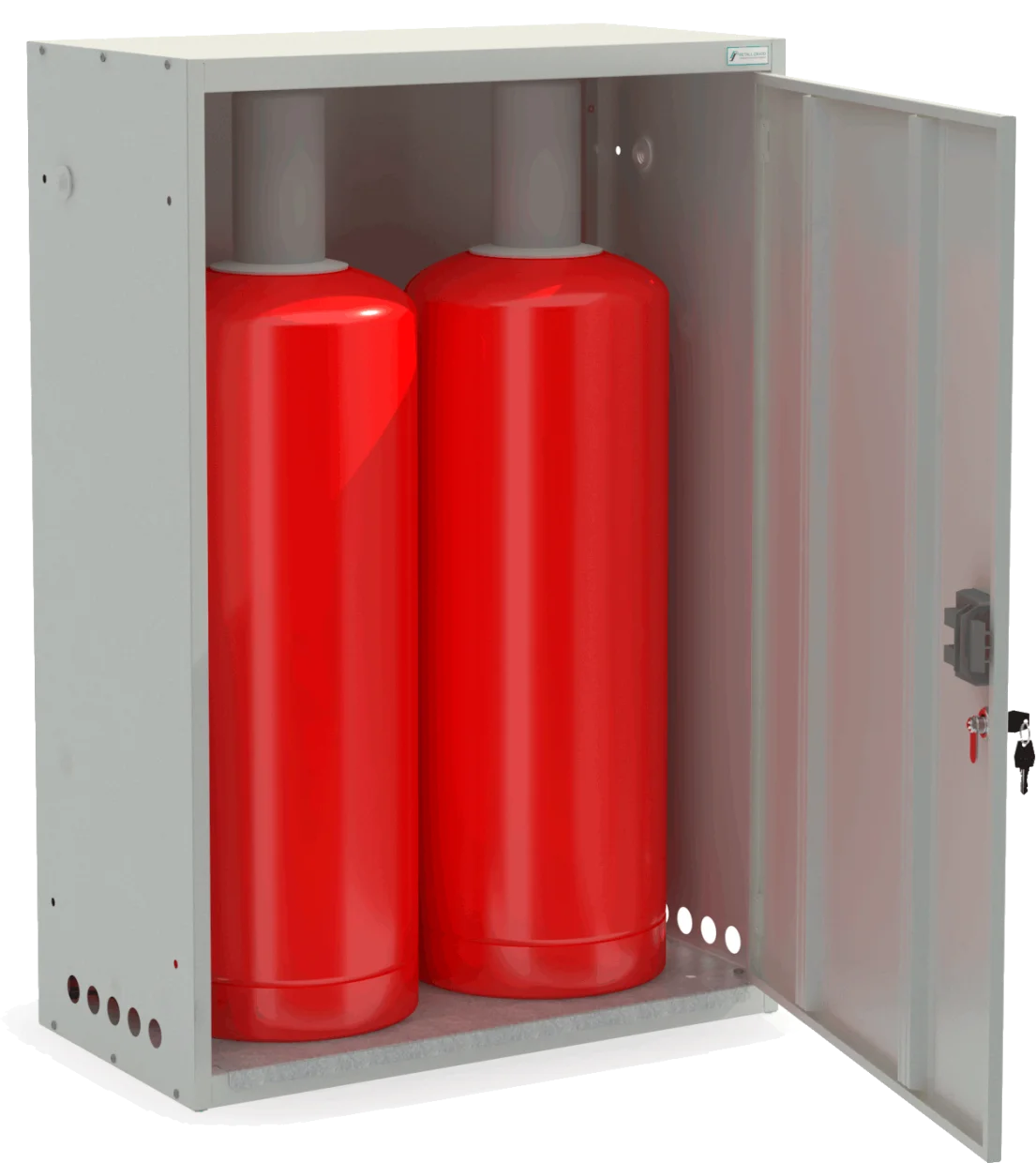 Шкаф для хранения 2х газовых баллонов 